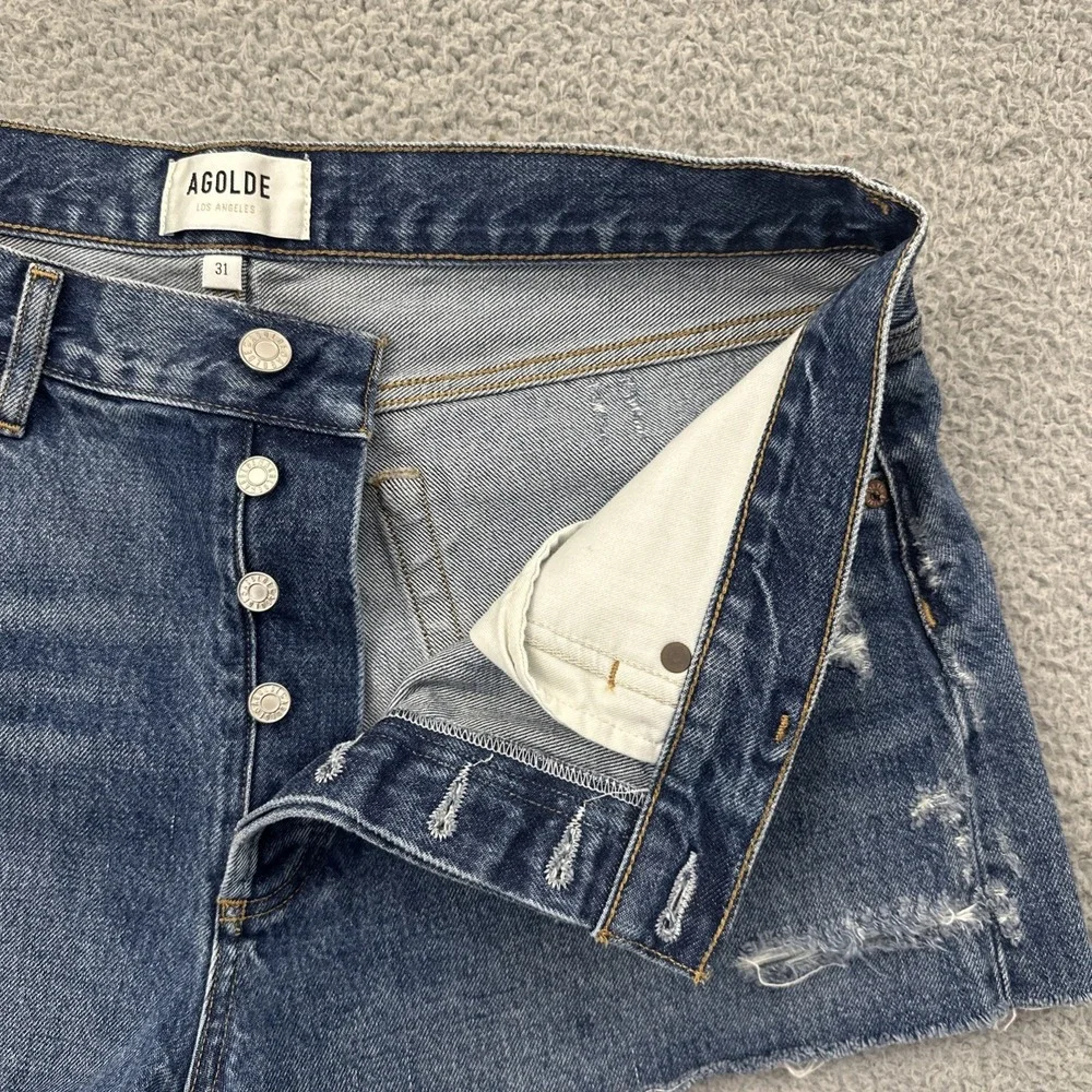 Agolde Parker Denim Jean High Rise Shorts 2